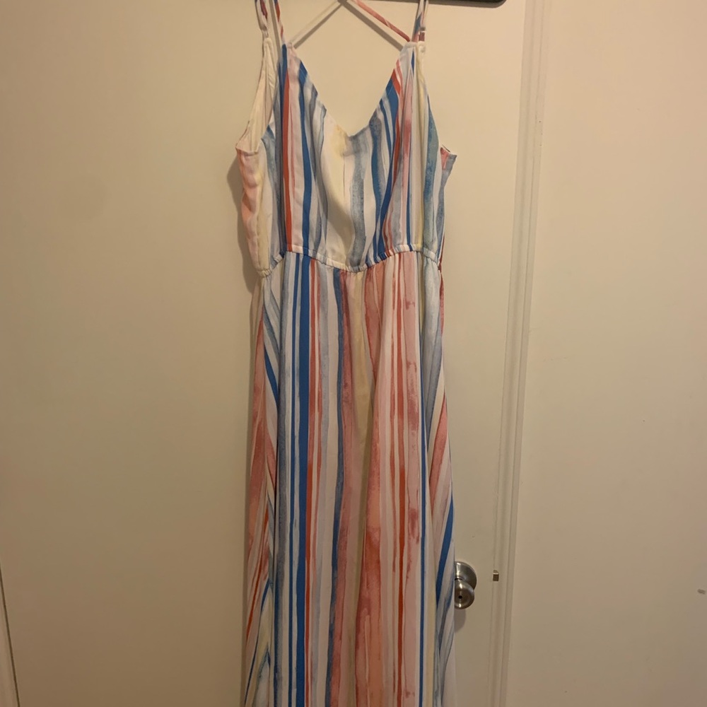 Multi-colored maxi dress